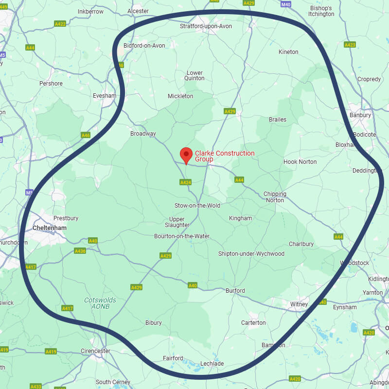 Map of Our Service Area