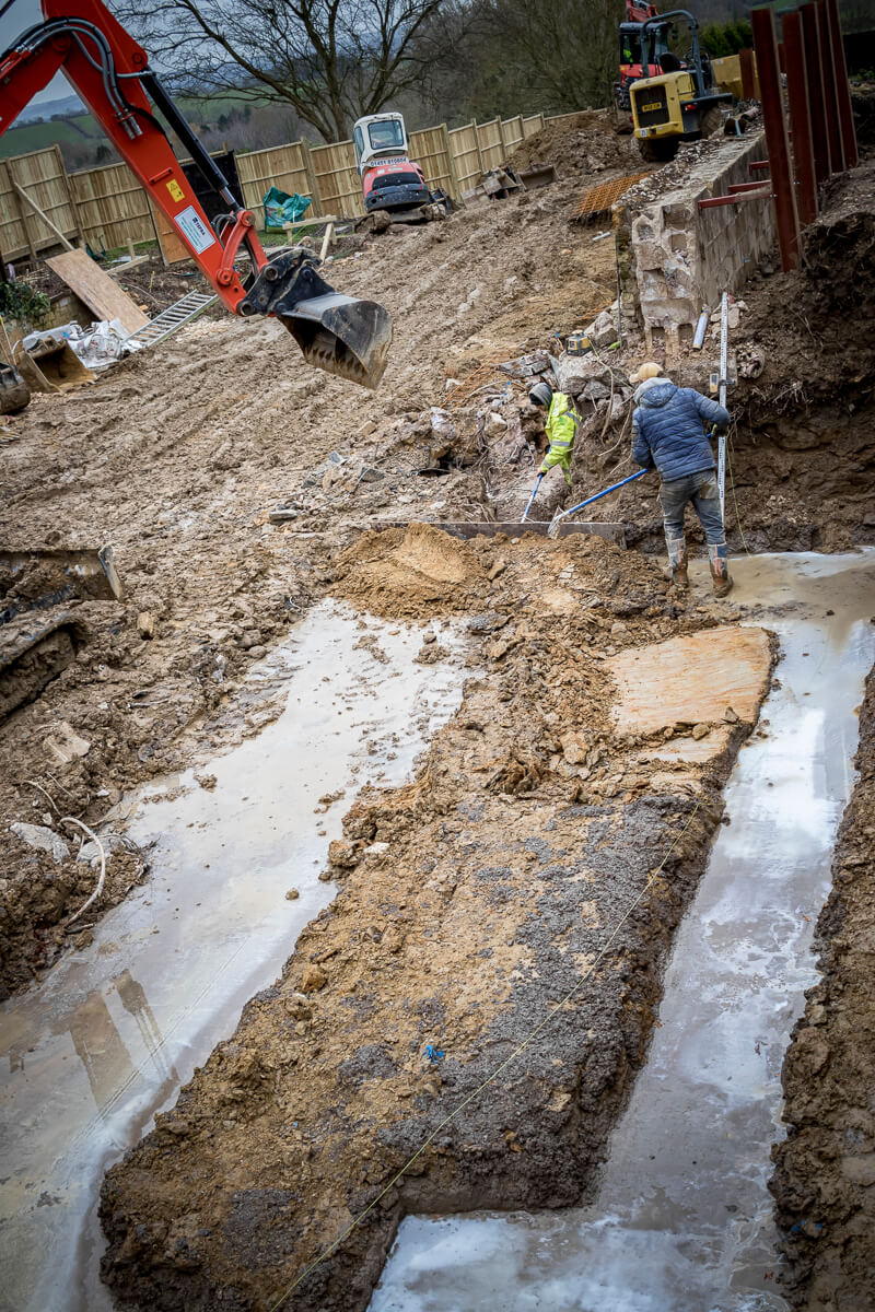 With the former leisure facilities removed, attention at Hyll Hotel has now turned to the foundations that will support its new wedding venue and multifunction event space.