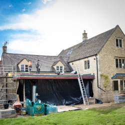 Clarke Construction Group team on site at Barleybrook Retreat