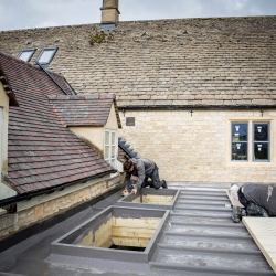 Clarke Construction Group team on site at Barleybrook Retreat