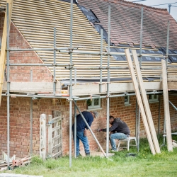 Clarke Construction Group team on site at Barleybrook Retreat