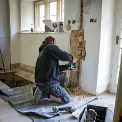 Clarke Construction Group team on site at Church View House