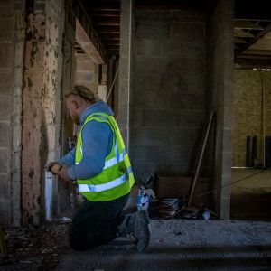 Clarke Construction Group team on site at Elmstead House