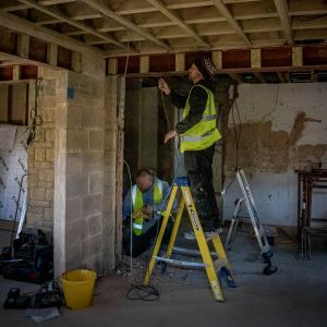 Clarke Construction Group team on site at Elmstead House
