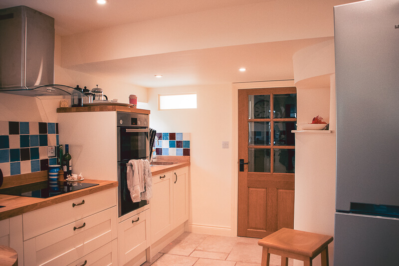 A high spec, modern kitchen was fitted.