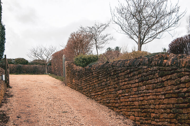 Re-gravelled driveway